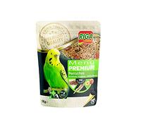 Riga - Menú Premium para Periquitos - Mezcla de Semillas, Cereales y Proteínas Vegetales - Concepto Tri-Nutricional - Ayuda al Funcionamiento Intestinal Óptimo - 1 kg