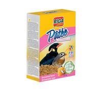 Riga - Paté Universal para pájaros - Alimento complementario para pájaros insectívoros - con Miel y Frutas - Rico en vitaminas y proteínas, favorece Canto, Plumaje Brillante y Colorido - 600 G