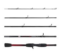 Rigged and Ready Baitcast - Caña de Pescar de Viaje de 5 pies 6 Pulgadas, 170 cm, Longitud compacta de 15.5 pies 40 cm