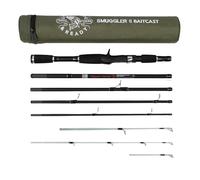 Rigged and Ready Smuggler - Caña de Pescar de Viaje con Estuche y 6 cañas de Pescar de 170 cm, 190 cm, 215 cm con 3 Puntas para Pesca en Agua Dulce y mar en General