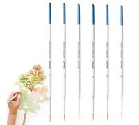Rigger Brush Set, 6 Piezas Pinceles Acuarela, Pinceles Rigger para Pintar Líneas Finas y Largas, Pincele de Delineado Fino, para Acrílico, Acuarela, Óleo, Uñas