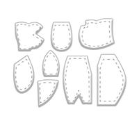 Righelli Quilting Memory Elephant - Modelli in Acrilico per Trapunta a Forma di Elefante | Righello da Cucito, Fai-da-te Creativo e Progetti Artistici