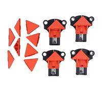 Right Angle Clamps Woodworking 60 90 120 Degrees | One - Handed Application for Wood Boards/Cabinets/DIY Projects | ABS Plastic Corner Clips, Set of 4 Orange