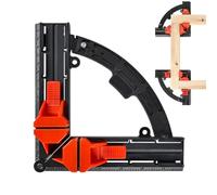 Right Angle Clamps, Woodworking Corner Fixing Tools, Precision Frames Clamp, Heavy Duty Squaring Brackets, for Framing, Cabinet Repair, Picture Frame, Workshop, Projects, 7.01x7.01x1.81 Inches
