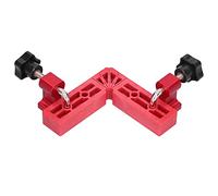 Right Angle Positioning Clamp 120x120mm | Imperial & Metric Scale for Wood Splicing / 90 Degree Assembly | Portable Plastic Corner Clamp with 4 Fixing Clips