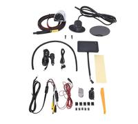 Right Car Blind Spot Camera Kit with 5 Inch IPS Display Screen and DVR for Left Hand Drive Vehicles, 720P HD Side View Camera, 800 x 480 IPS Resolution, Wide Angle White Housing (Cromo)