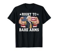 Right To Bare Arms US Flag 4 de julio divertido gimnasio entrenamiento Camiseta
