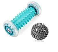 RIGHTWELL Masaje de pies de erizo para fascitis plantar, bola de masaje y rodillo de masaje de pies, alivio del dolor para picar y arco, reducción del estrés y relajación mediante terapia de puntos