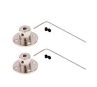 Rigid Flange Coupling Connector, 2 Pieces 3mm/3.17mm/4mm/5mm/6mm/6.35mm Motor Guide Shaft Connector(A 5mm)(A 6mm)