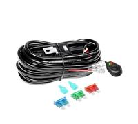 RIGIDON 1 Lead 12 V 16AWG CC Kit de cableado de luz antiniebla, Kit de cableado para barra de luz led, lámpara trabajo, faro, Arnés de encendido/apagado de relé de fusible (Modelo A)