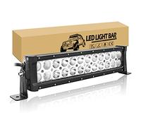RIGIDON 12 Pulgadas 32cm 72W Barra de Led 4x4 Delgado, Largo Alcance Barras Luminosas led, 12V 24V 6000K Impermeable Faros antiniebla Led para 4x4 Tractor Camino Barco 4WD ATV UTV SUV