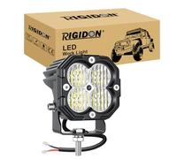 RIGIDON 1x faro de trabajo led, 3 pulgadas mini 30W 3000lm luz conducción | flood lámpara, 12V 24V, 6000K blanca, faros antiniebla, para off road camión coche ATV 4x4 tractor motocicleta, impermeable