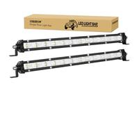 RIGIDON 2 Pcs Barra de luz led, 12V 24V 13 pulgadas 60W, Unica fila delgado barras luminosas led para off road camión coche ATV SUV 4x4, Luz inundacion trabajo lámpara, Faros trabajo led 6000K