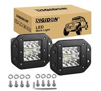 RIGIDON 2 Pcs faros trabajo led, 5 pulgadas 42W, lámpara trabajo led para off road camión coche SUV 4x4 Tractor, 12v 24v Spotlights faros antiniebla,6000K off road led lights, luz de niebla trasera
