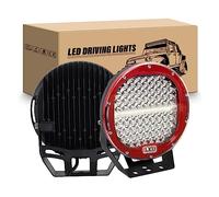 RIGIDON 2 Pcs faros trabajo led redondo, 9 pulgadas 294W Rojo Spot lámpara trabajo led 12V 24V foco led tractor impermeable para off road camión coche ATV UTE SUV 4x4, 6000K Blanca faros antiniebla