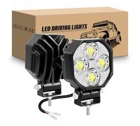 RIGIDON 2 Pcs Mini Faro de trabajo led, 2.8 pulgadas 7 cm 16W 1600LM Spot lámpara trabajo led 12V 24V para 4x4 Off road Camión Tractor Coche ATV Moto Barco, 6000K faros antiniebla, IP67 Impermeable