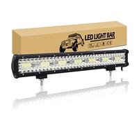 RIGIDON 20 pulgadas 420W Barra luminosas led, largo alcance barras de luz luces de trabajo, 12V 24V Lámparas de inundación luces conducción para off road camión coches atv utv suv 4x4