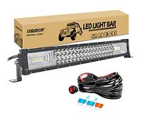 RIGIDON 22 Pulgadas 55 cm 270W Delgado Barra de luz led y 12V cableado Kit