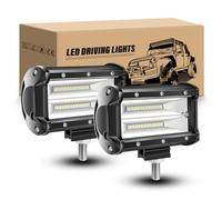 RIGIDON 2Pcs 5 Pulgadas 13cm 72W Foco Led Tractor, 12V 24V 6000K faros trabajo led, Lámparas de inundación Luces antiniebla para Tractor 4x4 Off Road Camión Coche ATV UTV SUV 4WD Barco Vehículo