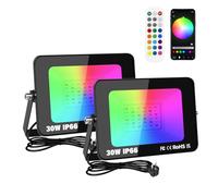 RIGIDON 2x 30W foco led RGBW exterior 3000lm APP y IR remoto control