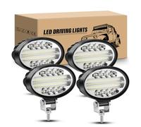 RIGIDON 4 Pcs Luz de trabajo LED Ovalada, 5.5 pulgadas 14cm 20W Faro de trabajo Impermeable Foco led Tractor 12V 24V para 4x4 Off road Camión Coche ATV Barco, faros antiniebla