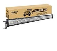 RIGIDON 42 Pulgadas 105 cm 540W delgado barra de luz led, 12V 24V Tri fila barras luminosas led para off road camión coche ATV SUV 4x4, Foco Inundación Combo, lámpara de conducción 6000K, Impermeable