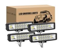 RIGIDON 4PCS Faro Trabajo LED, 6 Pulgadas 15cm 24W Focos Led Tractor 12V 24V Impermeable Luz antiniebla Barra Led Coche para 4x4 Off-road ATV UTV SUV Todoterreno Remolque Camión Moto Barco Vehículo