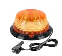 RIGIDON 6.3 Pulgadas 90 Led Rotativo LED Luz de Advertencia Estroboscópico, Magnética Naranja Faro Intermitente de Advertencia de Emergencia para 12V 24V Coche SUV Caravana Remolque Camion Tractor