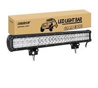 RIGIDON Barra de luz led impermeable, 12V 24V 23 pulgadas 144W, barras luminosas led para off road camión coche ATV SUV 4x4 barco, Foco Inundación Combo, lámpara de conducción, Faros trabajo led 6000K