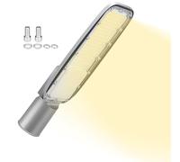 RIGIDON Exterior Lámpara de Calle LED 100W, 7212 Lúmenes Blanco Cálido 4000K Alumbrado Público Aluminio Farola de Calle, IP66 Impermeable Luz de Seguridad Para Jardín, Garaje, Patio, Plaza, Corte