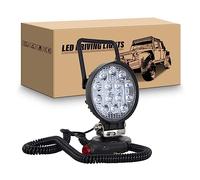 RIGIDON Faros trabajo led Retondo, 10cm 4 pulgadas 42W Spot lámpara trabajo led portatil 12V 24V impermeable faro de trabajo led con imán para 4x4 off road camión coche todoterreno SUV Vehículos