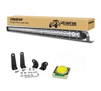 RIGIDON Foco Barra de luz led, 12V 24V 32 Pulgadas 150W, Unica Fila Barras Luminosas led para Off Road camión Coche ATV SUV 4x4 Barco, Lampara Foco, Faros Trabajo led 6000K Blanco