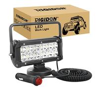 RIGIDON Lámpara trabajo led portatil, 7 pulgadas 36W, Spot lámpara para off road camión coche todoterreno SUV 4x4 vehículos, Faros trabajo led con imán 12v 24v Spotlights,6000K blanco