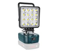 RIGIDON Recargable Portatil Foco de Trabajo Led para Batería Bosch 18V /20V (Sin Batería), 4 Pulgadas 48W 4800LM Foco Led Lámpara para Construccion, Pesca, Camping, Trabajo, Emergencia, 6000K Blanca