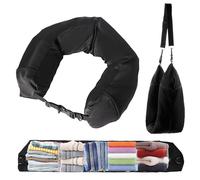 Rigidstone Almohada Viaje-Almohada de Viaje Rellenable, Tubular Rellenable para Viaje, Solo Funda de Almohada de Viaje, Sin Relleno