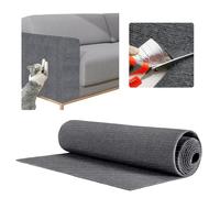 Rigidstone Rascador para Gatos, 30x100 CM Rascador Gatos, Alfombrilla Autoadhesiva Recortable, DIY Climbing Cat Scratcher,Protege Muebles, Sofás, Puertas, Resistente a Arañazos (Gris)