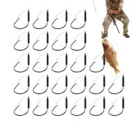 RIGNE ANZUELOS Wacky - Garfia Resistente enredos para la Pesca | 25 Piezas Kit De Pesca De Acero al Carbono para Pescadores en el Lago del Lago del Lago del Estanque Reservorio Agua Salada Accesorios