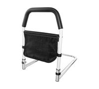 Rigogo Riel de seguridad de la cama con bolsa de almacenamiento, barra de apoyo para carril manual, protección contra caídas para cama individual, doble, para mujeres embarazadas, ancianos