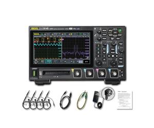 RIGOL Osciloscopio,DHO914S Osciloscopio Digital Portatil,125MHz,4 16D canales,Resolución 12 bits,Pantalla táctil HD 7",Generador de señales integrado,Para pruebas en campo y enseñanza en laboratorio