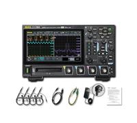 RIGOL Osciloscopio,DHO924 Osciloscopio Digital Portatil,250MHz,4A+16D canales,Resolución 12 bits,Pantalla táctil HD 7",Compatible con batería externa,Para pruebas en campo y enseñanza en laboratorio