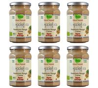 Rigoni di Asiago Nocciolata Bianca, 6 x 250 g, chocolate blanco, crema de avellanas sin aceite de palma, crema de turrón con nueces sin aceite de palma, deliciosa masa para untar