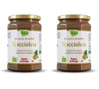 Rigoni di Asiago Nocciolata, Crema de Cacao y Avellanas, Chocolate de Untar, Natural, Sin Azúcar, Sin Aceite de Palma, Orgánico, 100% Ecológico - 650g (Paquete de 2)