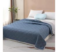 rigyeg Edredón refrescante sin funda de edredón de microfibra suave de 2,5 tog, para todas las estaciones, lavable a máquina, tamaño individual, doble, king (azul oscuro, 150 x 200 cm)