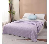 rigyeg Edredón refrescante sin funda de edredón de microfibra suave de 2,5 tog, para todas las estaciones, lavable a máquina, tamaño individual, doble, king (morado, 180 x 200 cm)