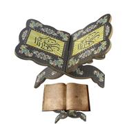 Rihal Rehal - Soporte de madera para libros sagrados religiosos para leer libros sagrados y religiosos para leer | Soporte plegable para libros de oración de la Biblia Geeta
