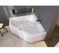 RIHO Austin bañeras de esquina, con sistema Bliss, 2 plazas, 145x145x48cm, 270 litros, blanco, B005011005, Versión: Versión izquierda
