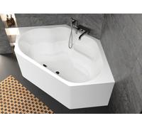 RIHO bañeras de esquina Winnipeg, versión Plug&Play, 2 plazas, 145x145x47,5cm, 225 litros, blanco, B010011005