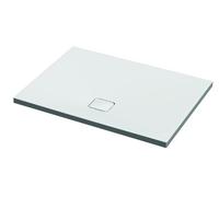 RIHO Basel plato de ducha rectangular, desagües 90mm, ultraplano, a ras de suelo, blanco brillante, D005020005, Versión: 1000x900x45/10mm
