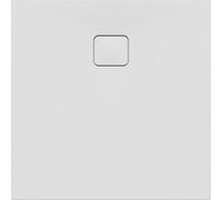 RIHO Basel plato de ducha rectangular, desagües 90mm, ultraplano, a ras de suelo, blanco brillante, D005016005, Versión: 900x900x45/9mm