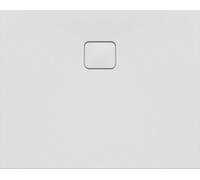 RIHO Basel plato de ducha rectangular, desagües 90mm, ultraplano, a ras de suelo, blanco brillante, D005004005, Versión: 1000x800x45/9mm